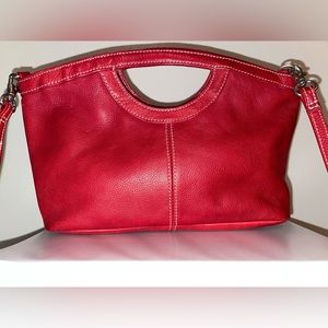 Fossil crossbody handbag - red / maroon